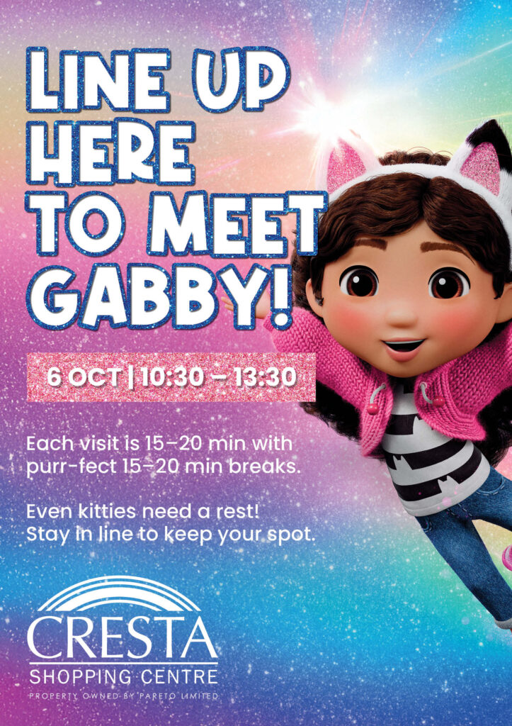 Gabby's doll house at Cresta poster
