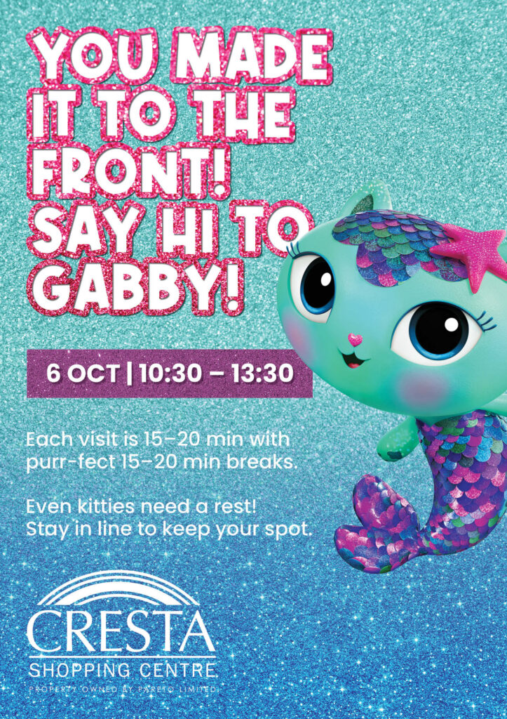 Gabby's doll house at Cresta poster